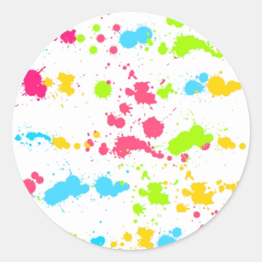 Paint Splatter Sticker Zazzle