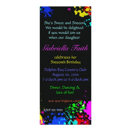 1,000+ Paint Splatter Invitations, Paint Splatter Announcements ...