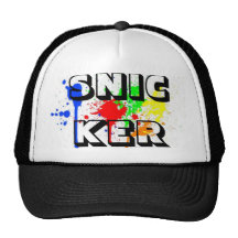 paint splatter trucker hat