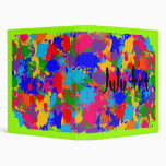 Paint Splatter Vinyl Binder