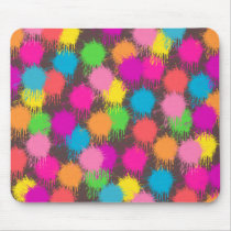 Paint Splattered Mousepad
