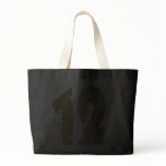 PAINT SPLATTERED NUMBER 12 CANVAS BAGS