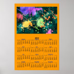 PAINT SPLATTERS 2012 Calendar Poster