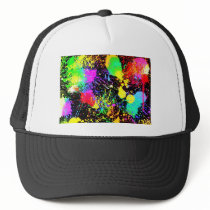Paint splatters trucker hat