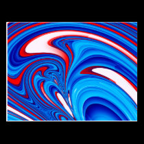 Paint Swirl Postcard postcards