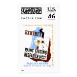 Paint Testing Exhibit 1940 WPA postage