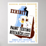 Paint Testing Exhibit 1940 WPA Posters