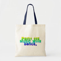 Paint the music with dance bags