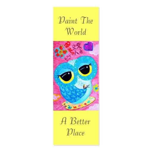 Paint The World A Better Place Business Card (front side)