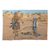 Paint Town Cowboys Kitchen Towels