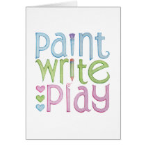Paint Write Play Card