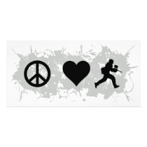 Paintball 1 personalized photo card