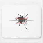 Paintball Addicted Red Tribal mousepads