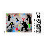 Paintball Battle Invited Postage Stamps