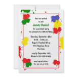 Paintball Birthday Invitation