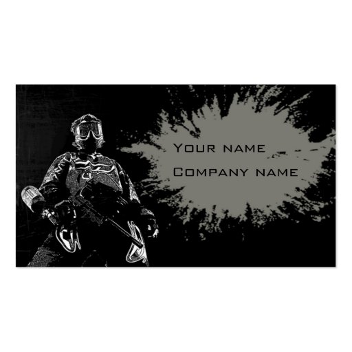 Paintball business card (front side)