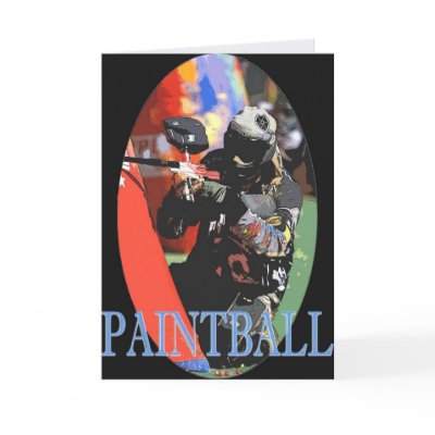 Paintball  Greeting card by GreetingsCards