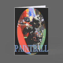 Paintball Greeting card by GreetingsCards Paintball Greeting card