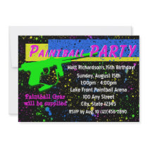 Paintball Invitation