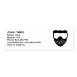 Paintball mask business cards
