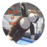 Paintball monkey 2 round sticker
