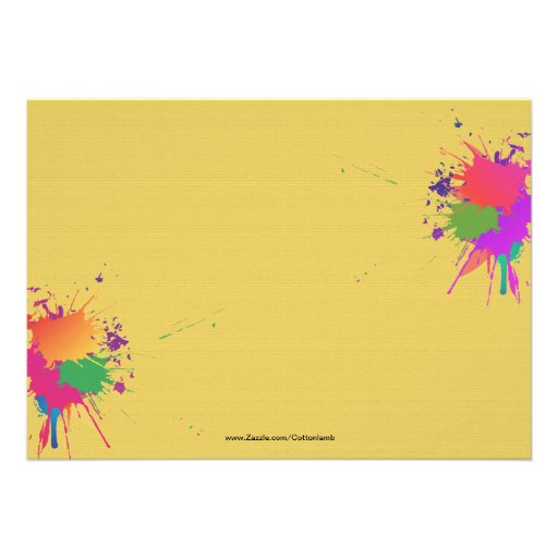 Paintball Party Invitation