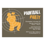 Paintball Party Invitations