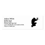 Paintball player business card template