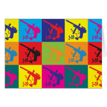 Paintball Pop Art Greeting Card