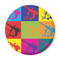 Paintball Pop Art Fridge Magnet