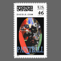Paintball Postage Stamp
