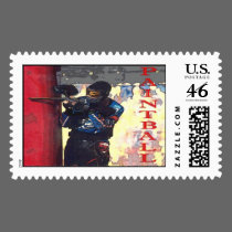 Paintball Postage Stamp
