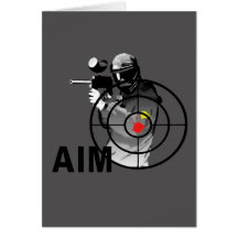 Paintball Shooter - Aim Greeting Card