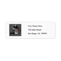 Paintball Shooter - Aim Custom Return Address Labels
