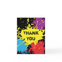 Paintball Splat Thank You Card