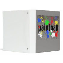 Paintball Splatter on Concrete Wall Binder