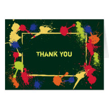 Paintball Thank You Card