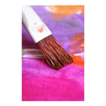 Paintbrush Customized Stationery