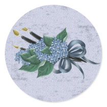 Paintbrushes and Flowers stickers