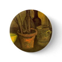 Paintbrushes by Vincent van Gogh Buttons