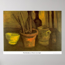 Paintbrushes by Vincent van Gogh Poster