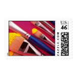 Paintbrushes in various shapes stamp