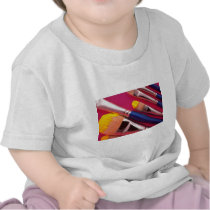 Paintbrushes in various shapes t shirt