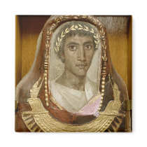 Painted and gilded mummy case of Artemidorus Fridge Magnet