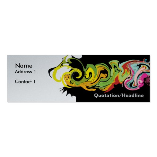 painted art, Name, Address 1, Contact 1, Quotat... Business Card Templates