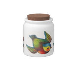 Painted Bird Candy Jar candy jars
