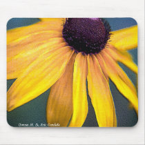 Painted Black-Eyed Susan mousepads by creativeworks Painted Black-Eyed Susan mousepads