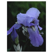 Painted Blue Iris Flyer Design