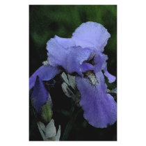 Painted Blue Iris stationery