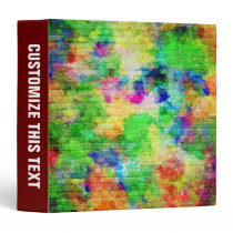 Painted Brick Wall binders